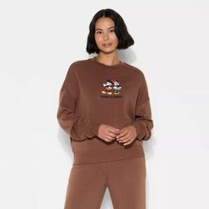 Disney Mickey & Friends Brown Sweatshirt - NWT szXL
